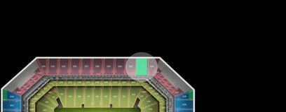 Seat view from Upper Sideline