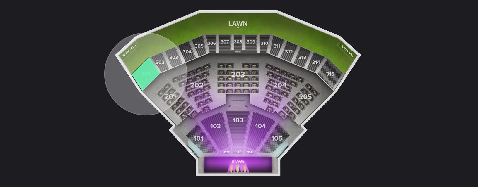 Seat view from Upper