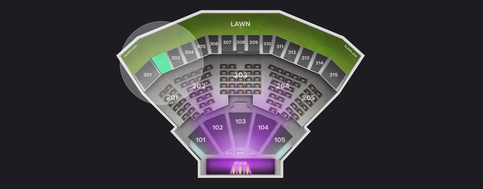 Seat view from Upper