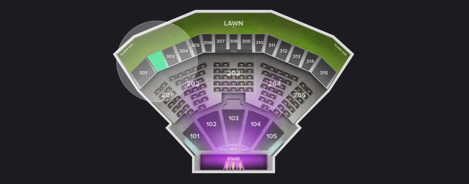 Seat view from Upper