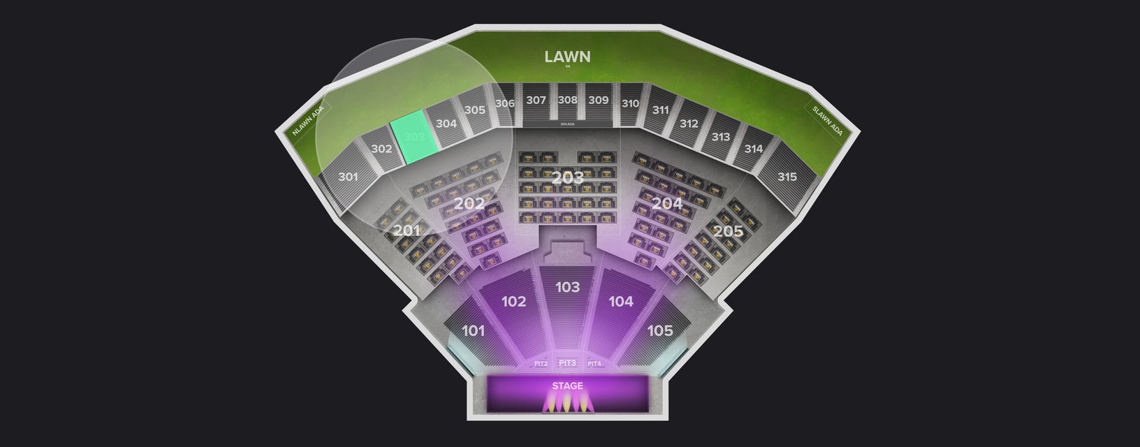 Seat view from Upper