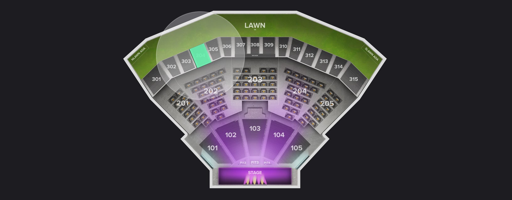 Seat view from Upper