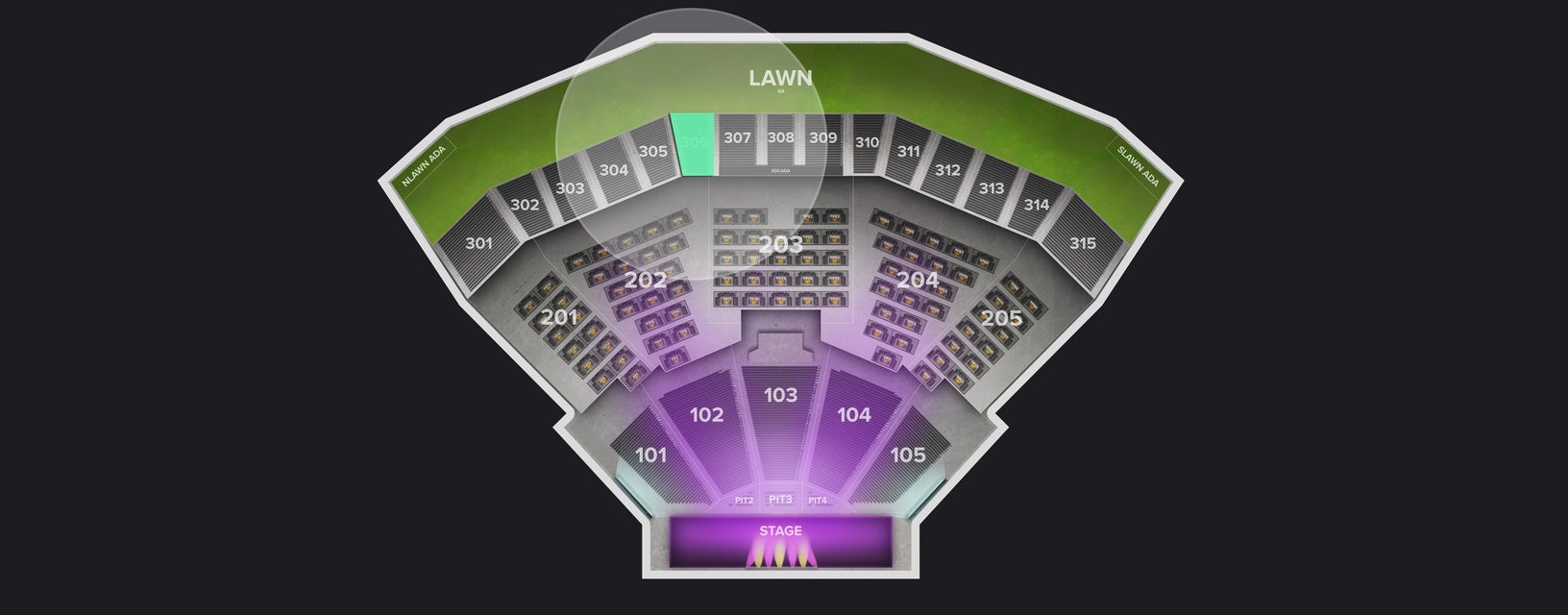 Seat view from Upper