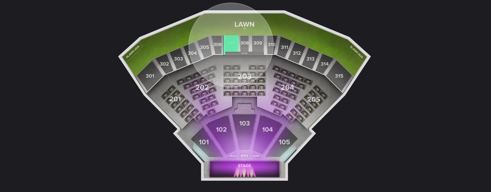 Seat view from Upper