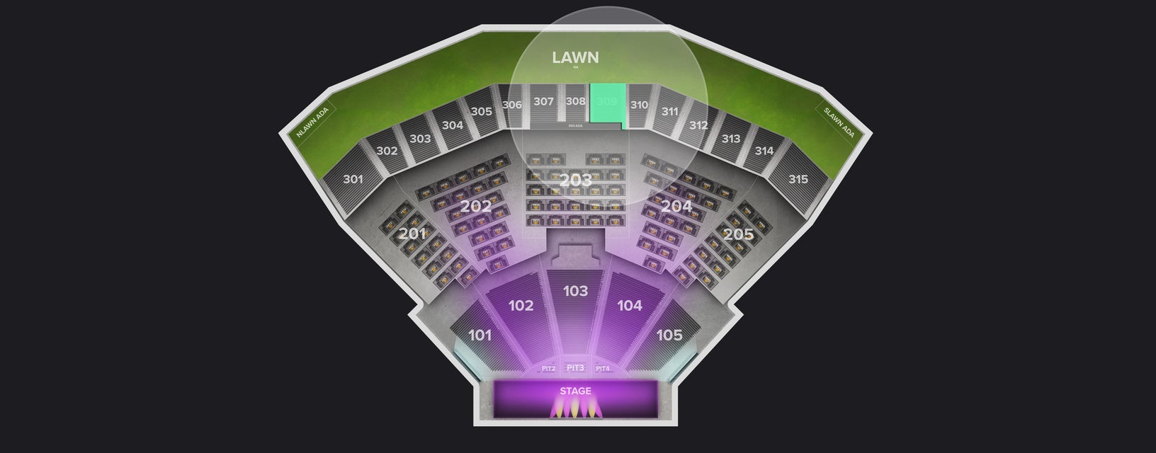 Seat view from Upper