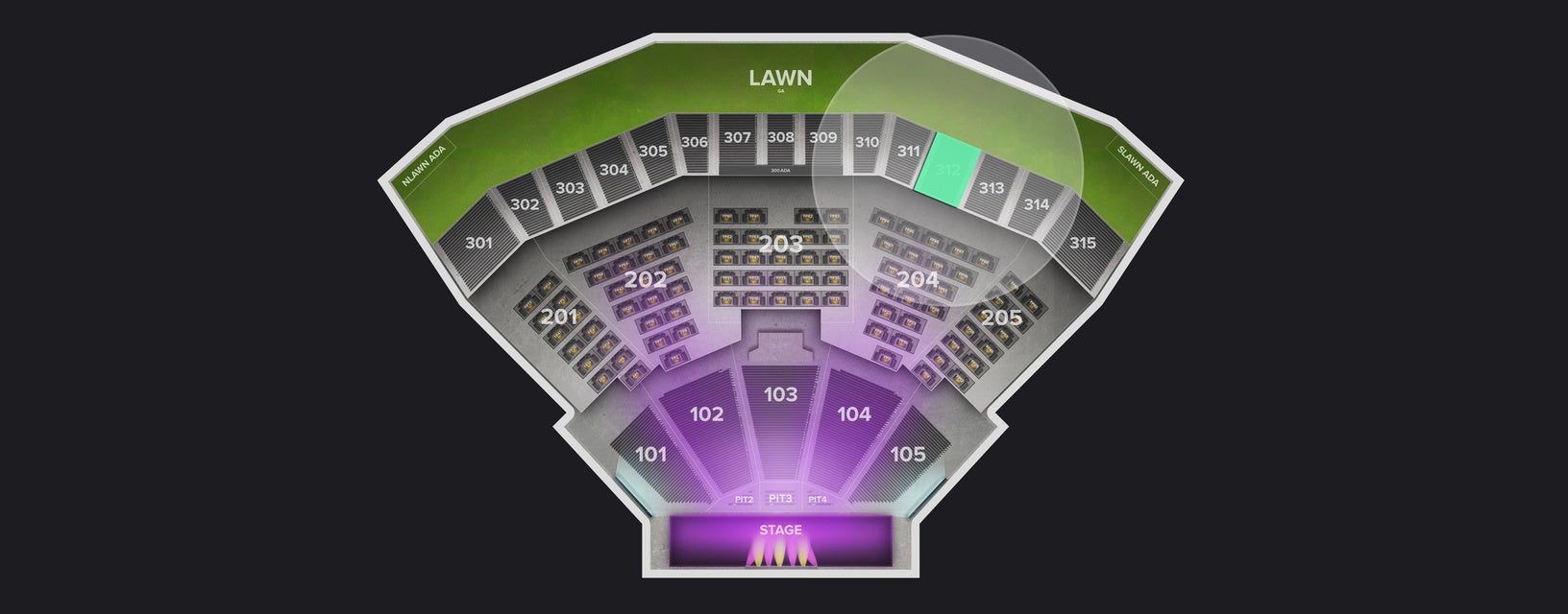 Seat view from Upper