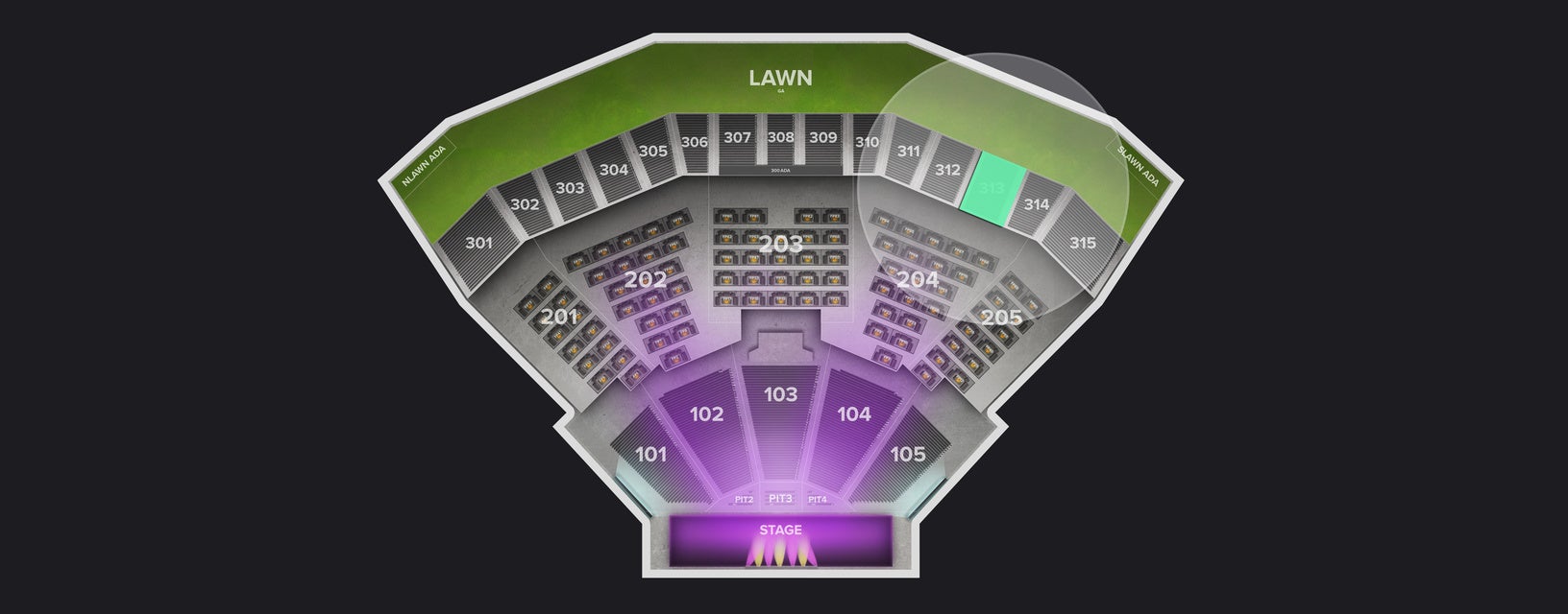 Seat view from Upper