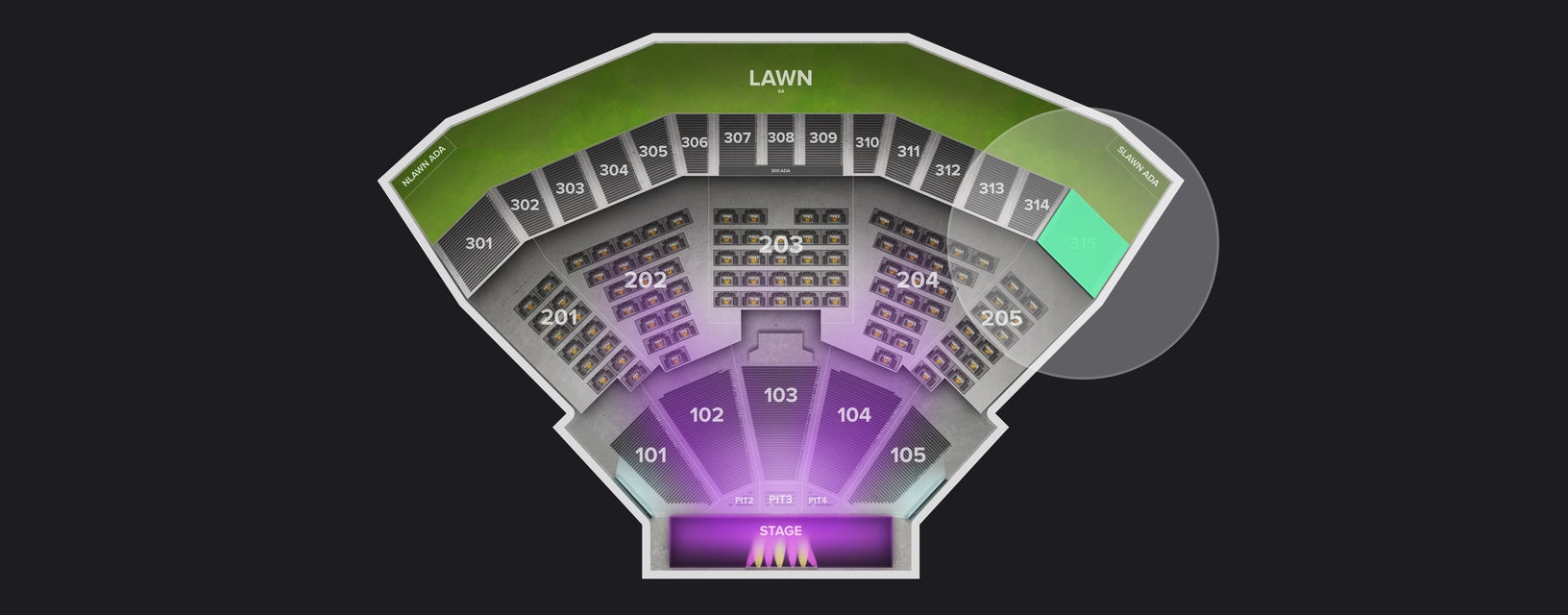 Seat view from Upper