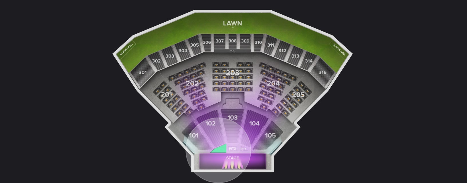 Seat view from PIT