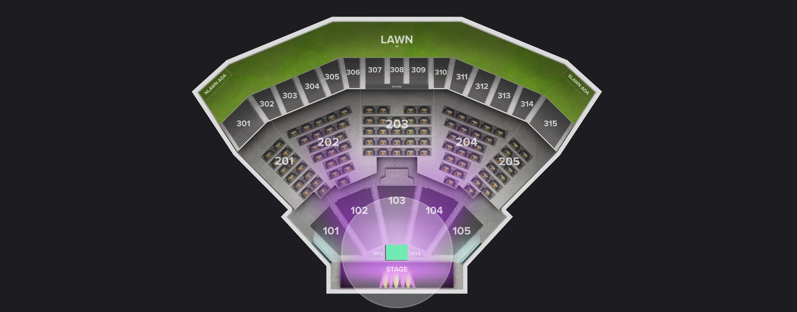 Seat view from PIT