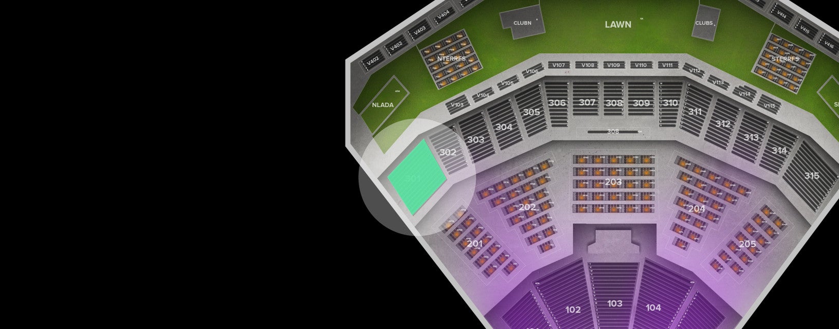 Seat view from Upper