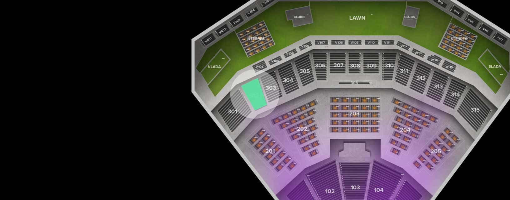 Seat view from Upper