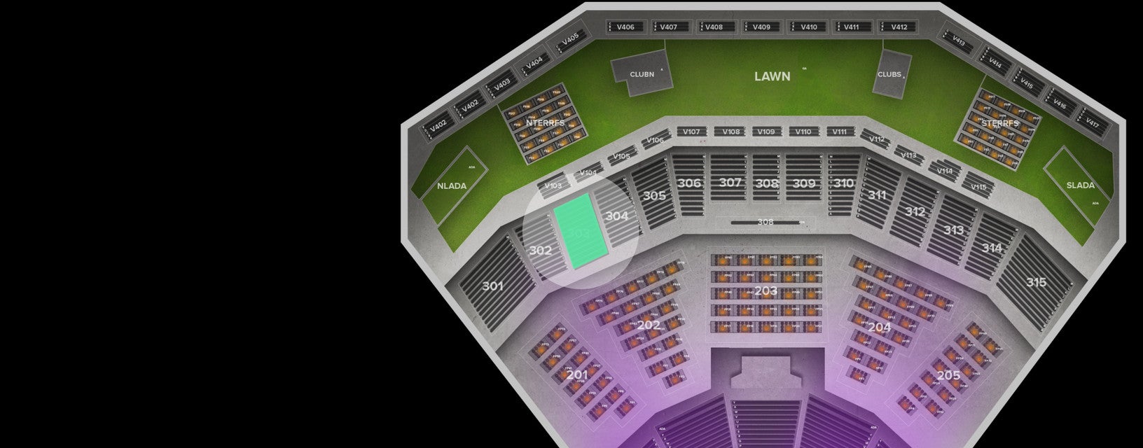 Seat view from Upper