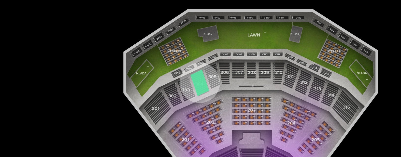 Seat view from Upper