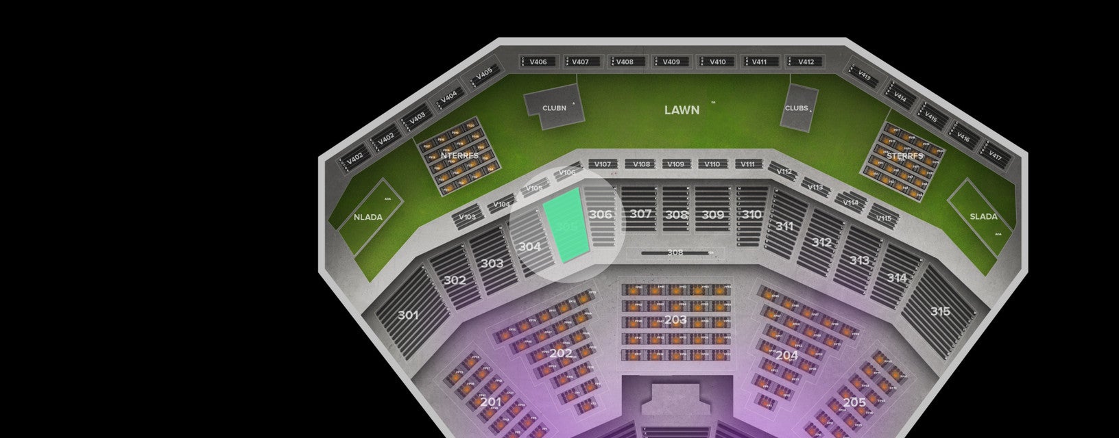 Seat view from Upper