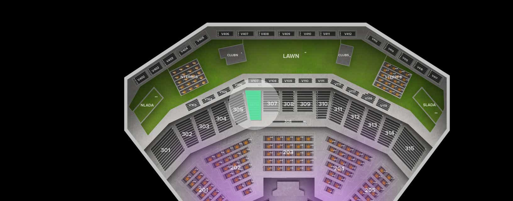 Seat view from Upper