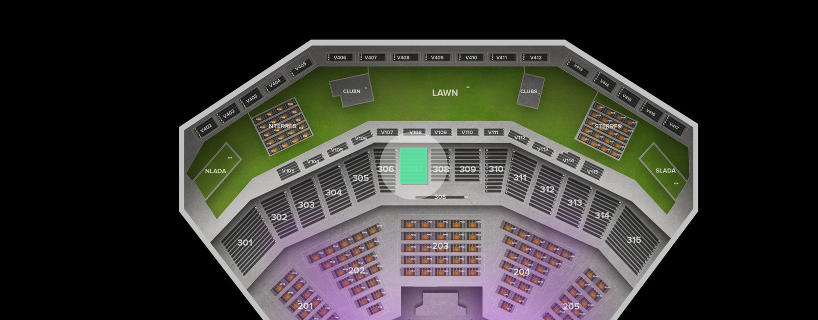 Seat view from Upper