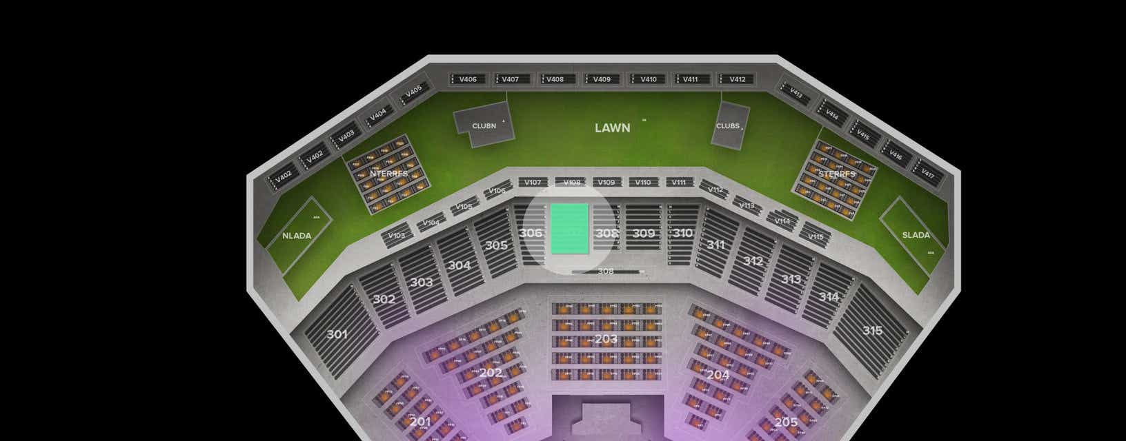 Seat view from Upper