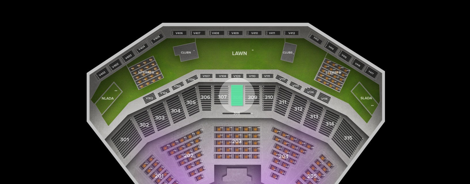 Seat view from Upper