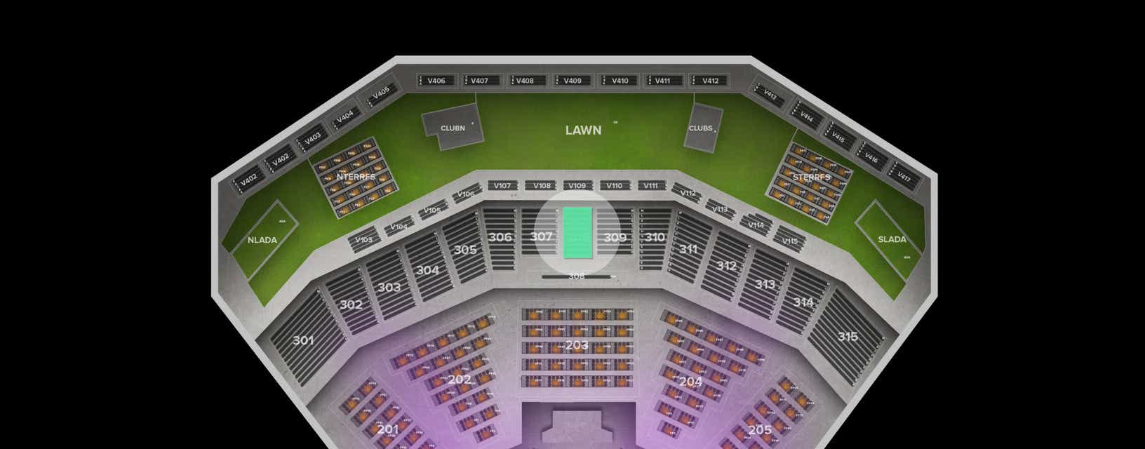 Seat view from Upper