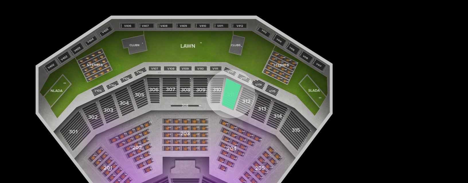 Seat view from Upper