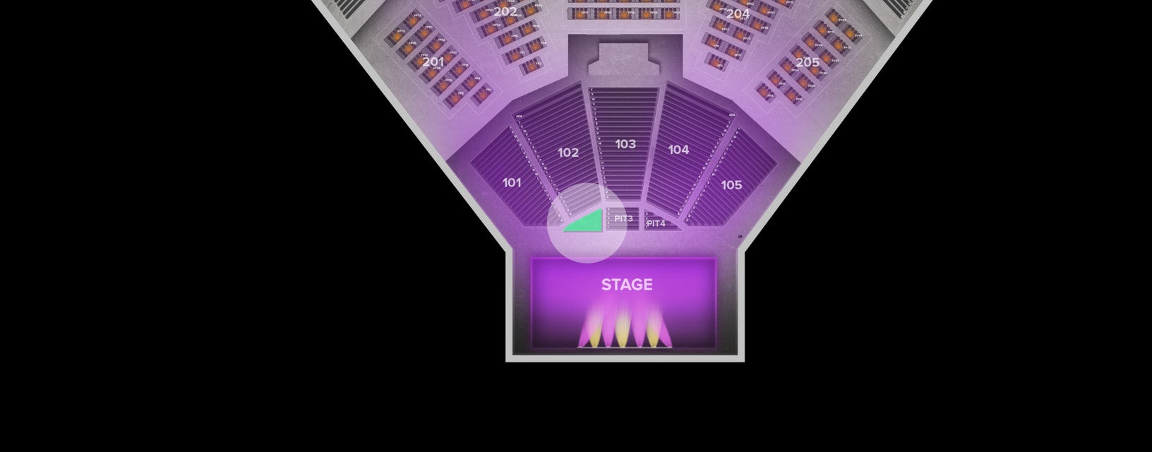 Seat view from PIT
