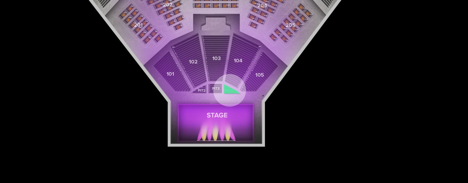 Seat view from PIT