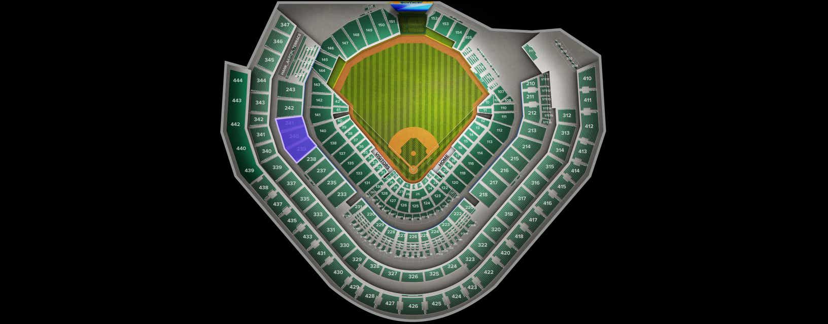 Seat view from Middle Sideline