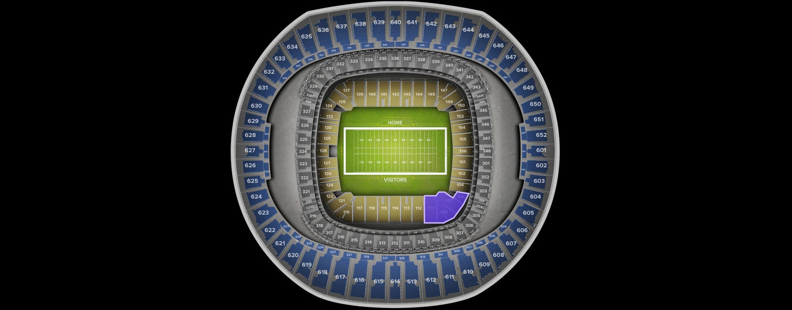 Seat view from Lower