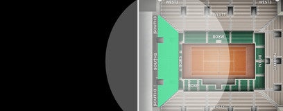 Seat view from South