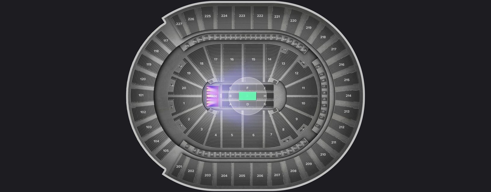 Seat view from Floor