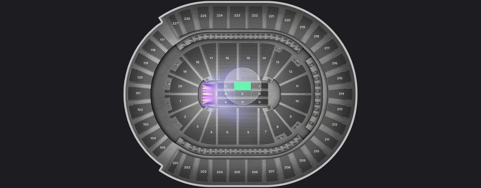 Seat view from Floor