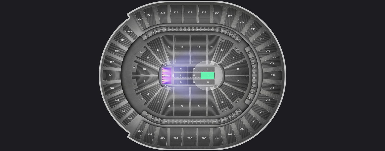 Seat view from Floor