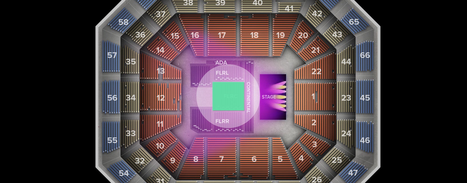 Seat view from Floor