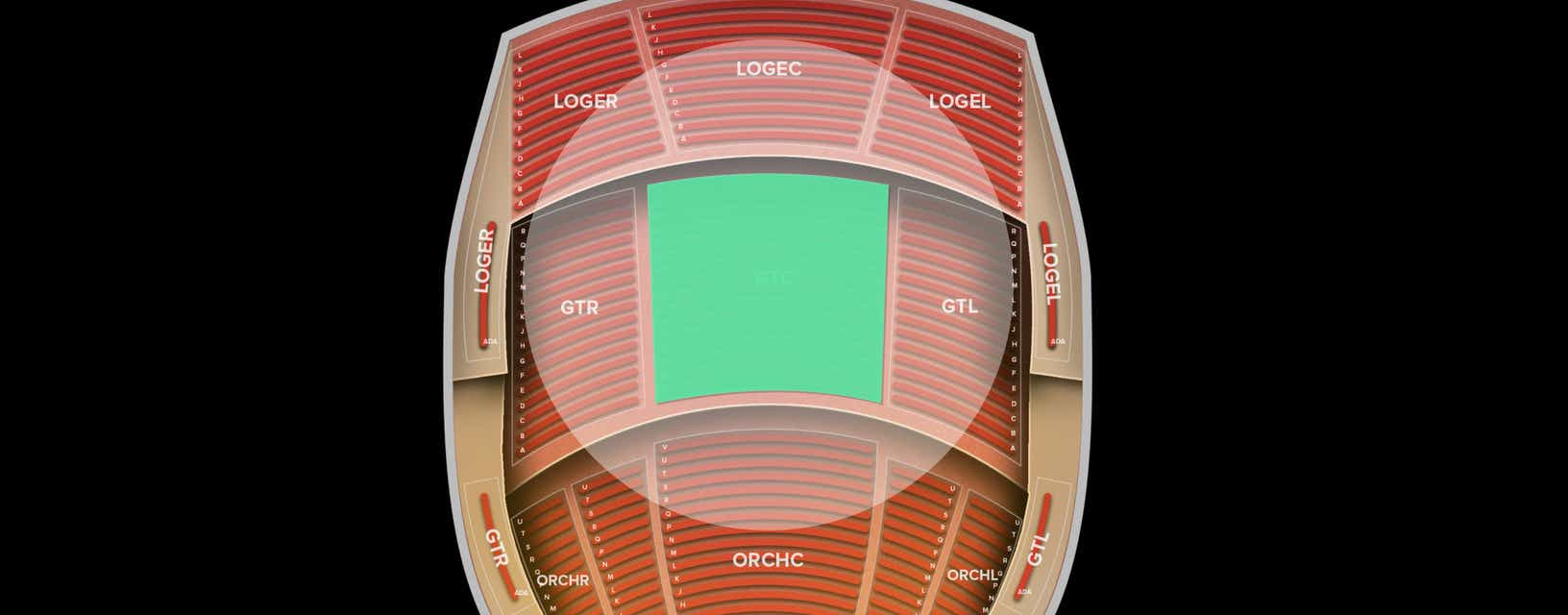 Seat view from Grand Tier Center