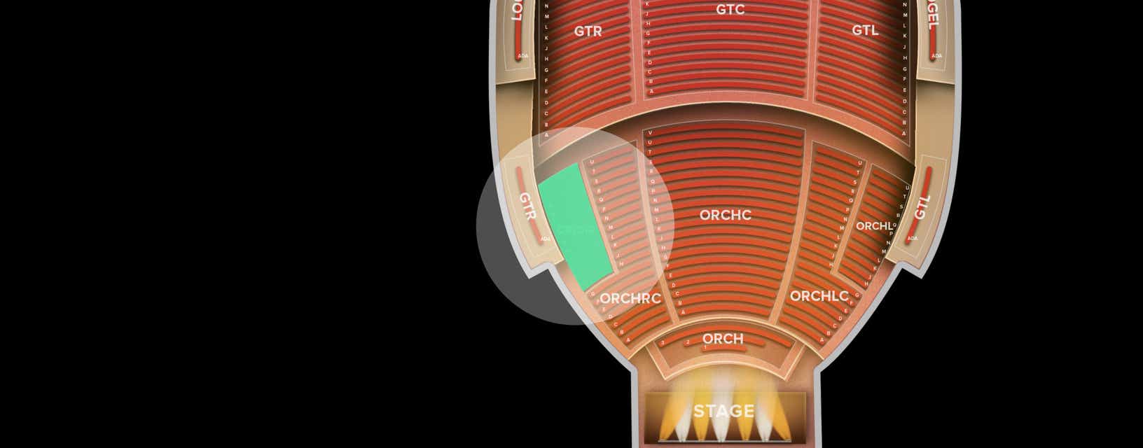 Seat view from Orchestra Right