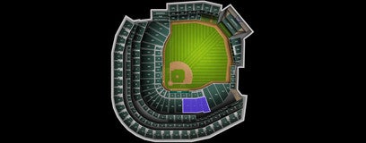 Seat view from 1B Infield Box