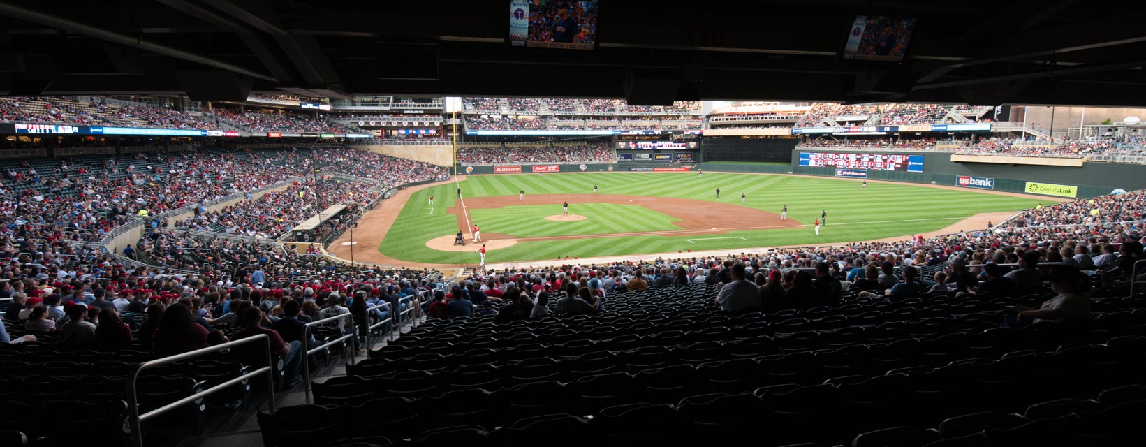 Seat view from Home Plate Box