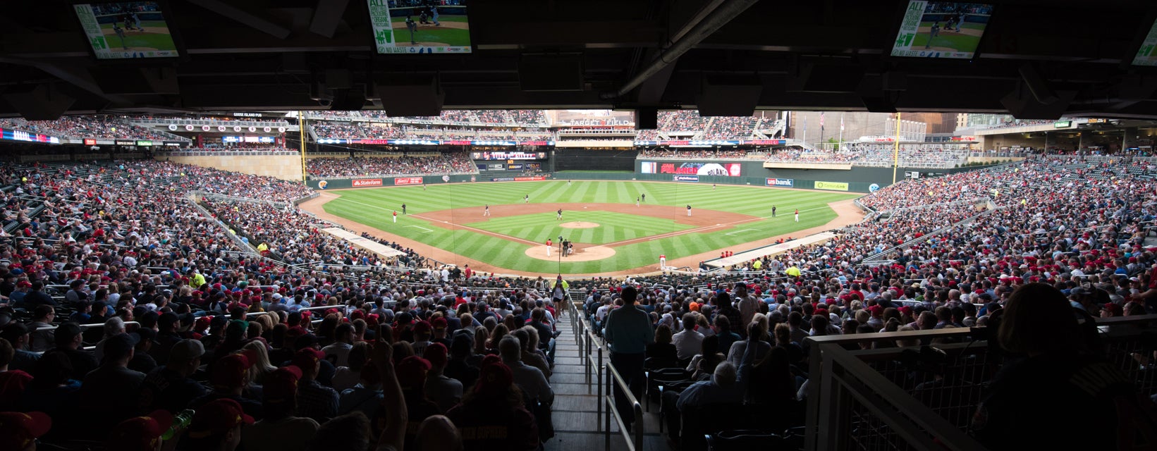 Seat view from Home Plate Box