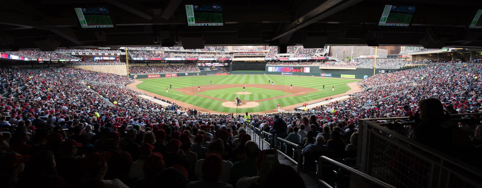 Seat view from Home Plate Box