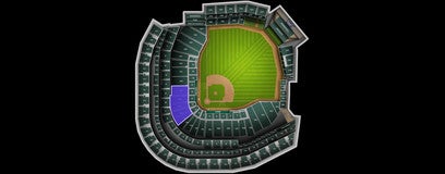 Seat view from 3B Home Plate Box