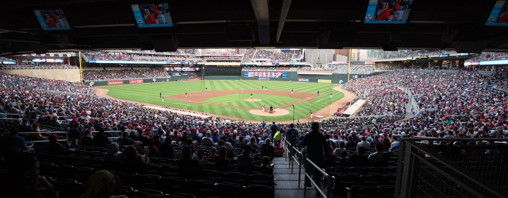 Seat view from Home Plate Box