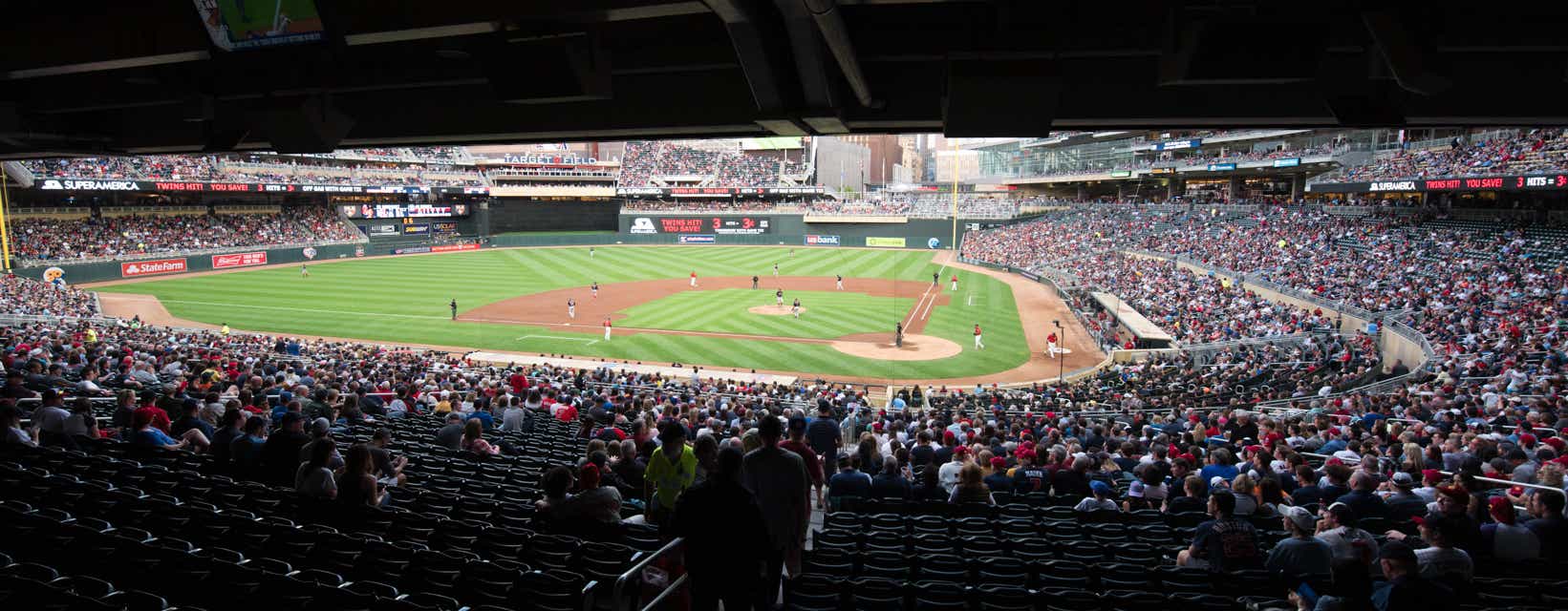 Seat view from Home Plate Box