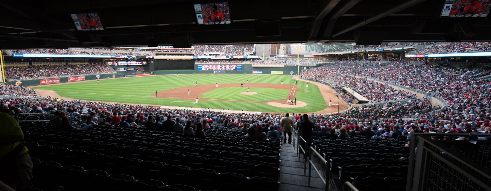 Seat view from Home Plate Box
