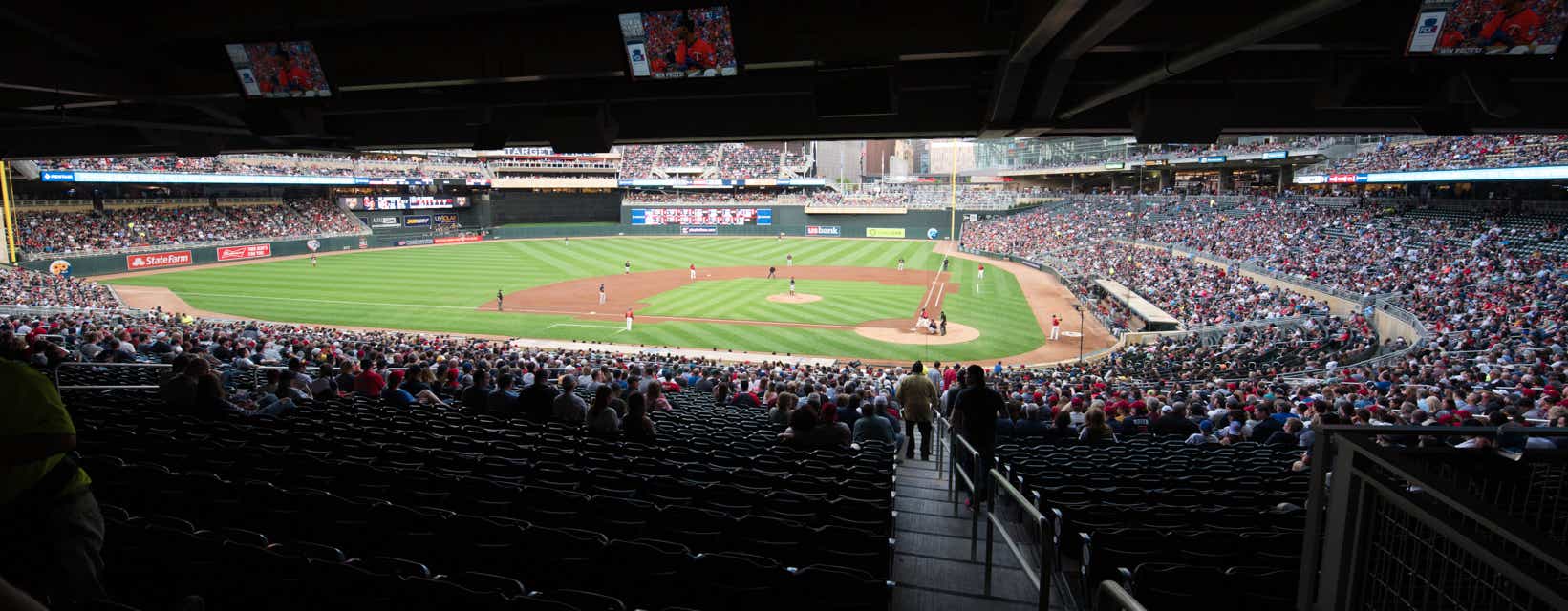 Seat view from Home Plate Box