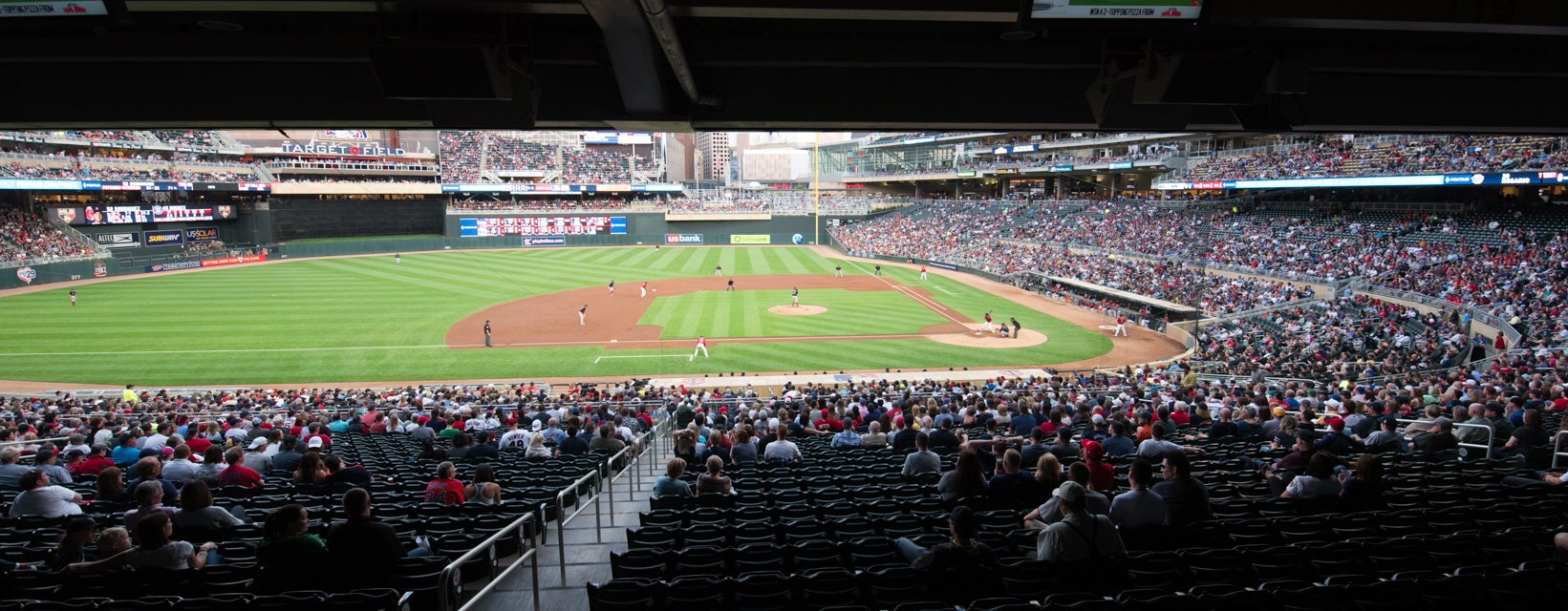 Seat view from Home Plate Box