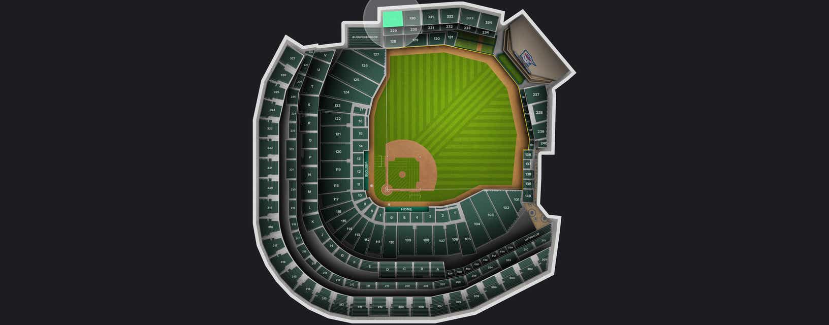Seat view from Home Run Porch View
