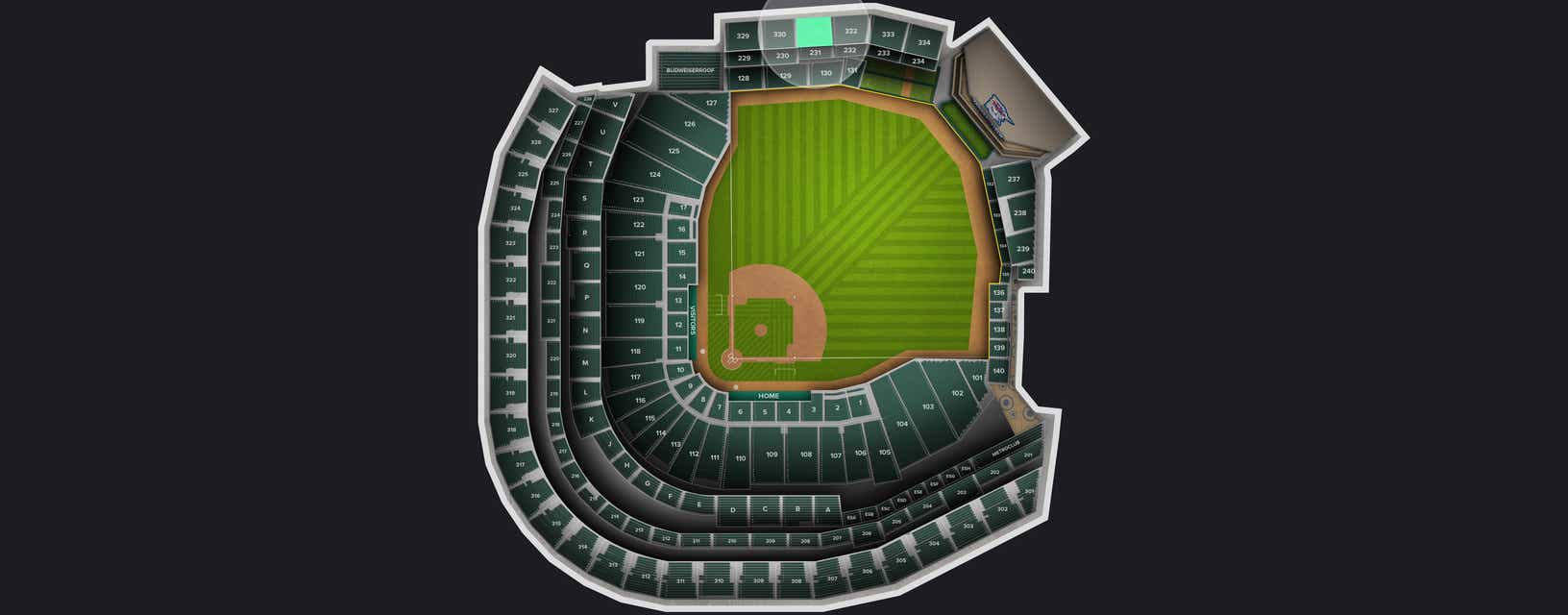 Seat view from Home Run Porch View