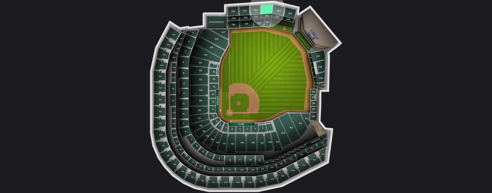 Seat view from Home Run Porch View