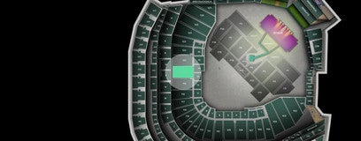 Seat view from Home Plate Box